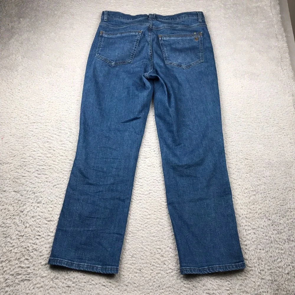 Kuhl Kontour Flex Jeans Womens 8 Reg (33x27) Blue Drawstring Relaxed Denim